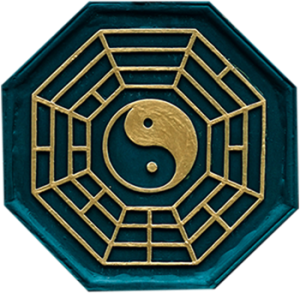 Yin-Yang Symbol blau